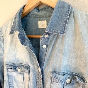 J Crew Denim Button-Down Long Sleeve